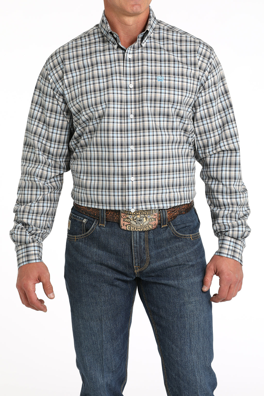 CINCH Men's Plaid Button-Down Western Shirt