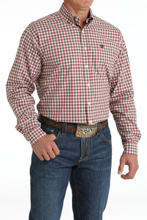 CINCH Men's Cream Button-Down Western Shirt