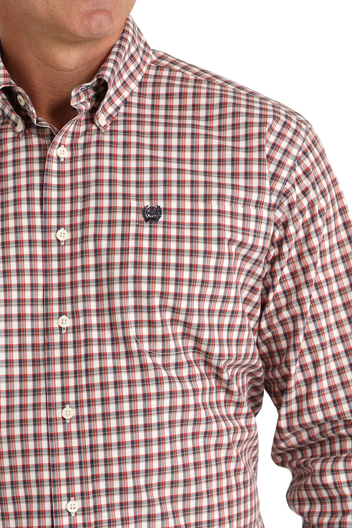 CINCH Men's Cream Button-Down Western Shirt