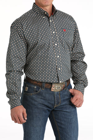 CINCH Men's Navy Button-Down Western Shirt