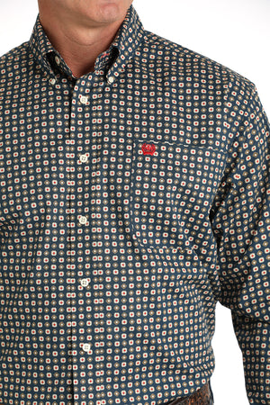 CINCH Men's Navy Button-Down Western Shirt