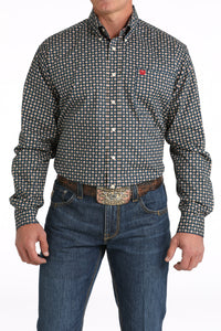 CINCH Men's Navy Button-Down Western Shirt