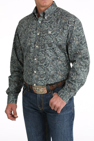 CINCH Men's Paisley Button-Down Western Shirt