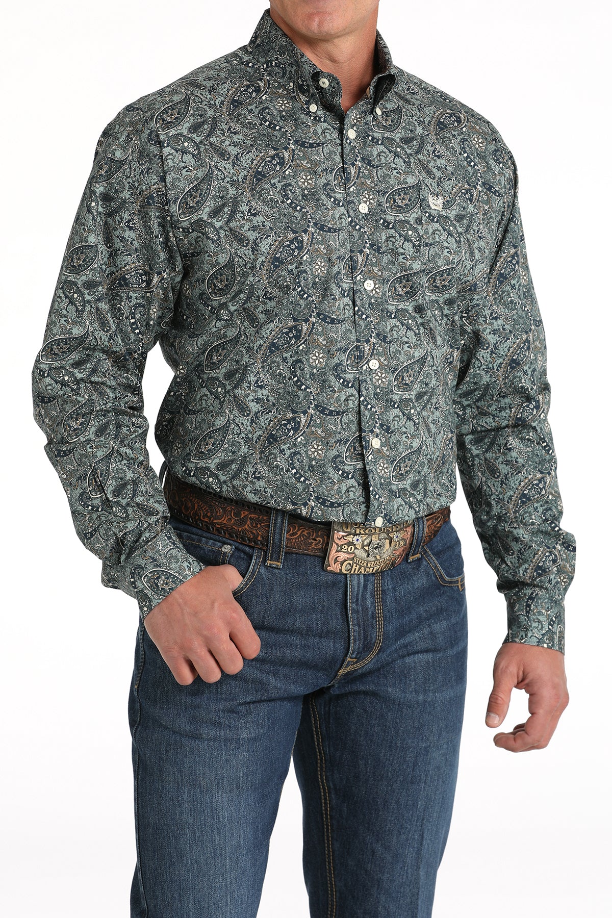 CINCH Men's Paisley Button-Down Western Shirt