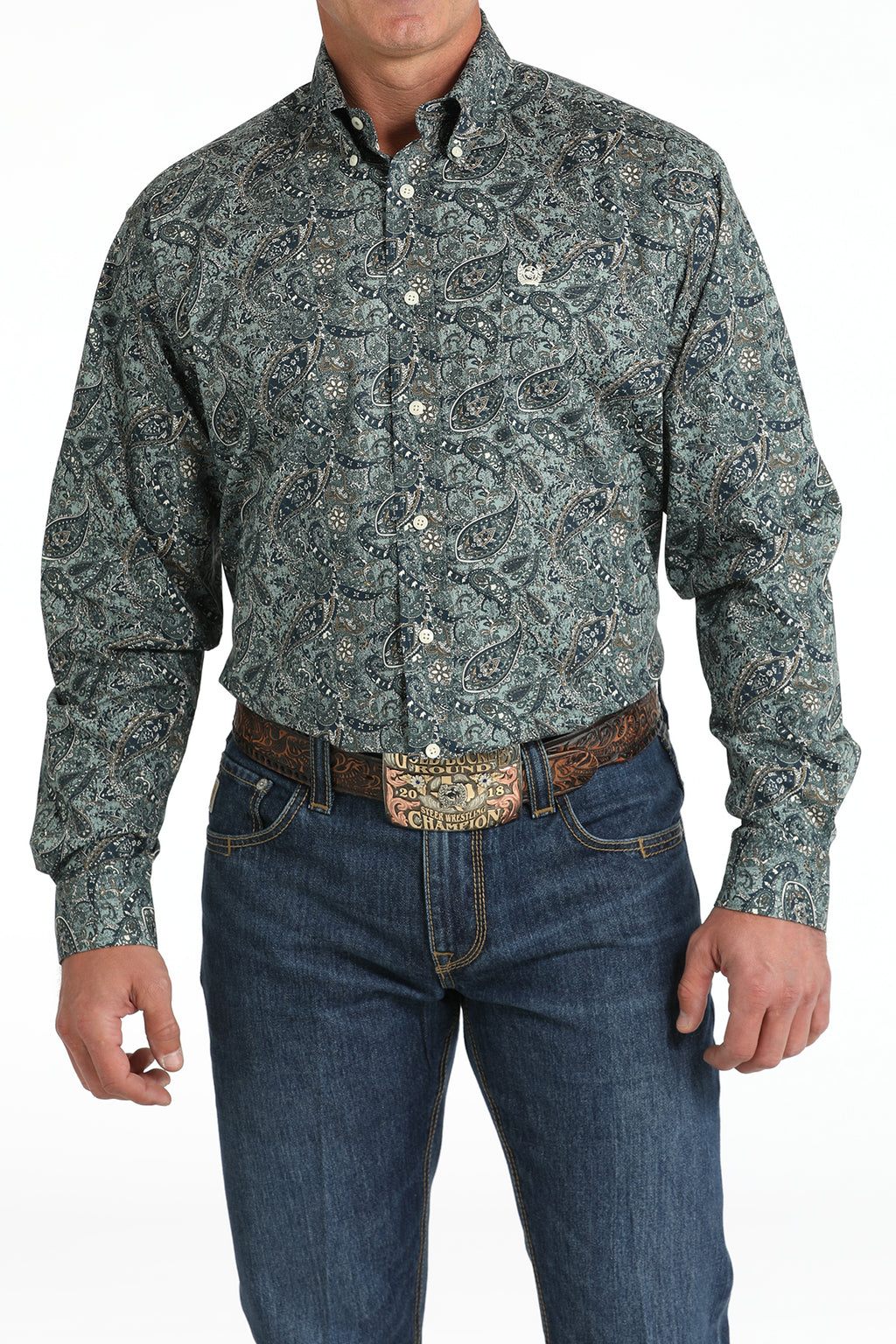 CINCH Men's Paisley Button-Down Western Shirt