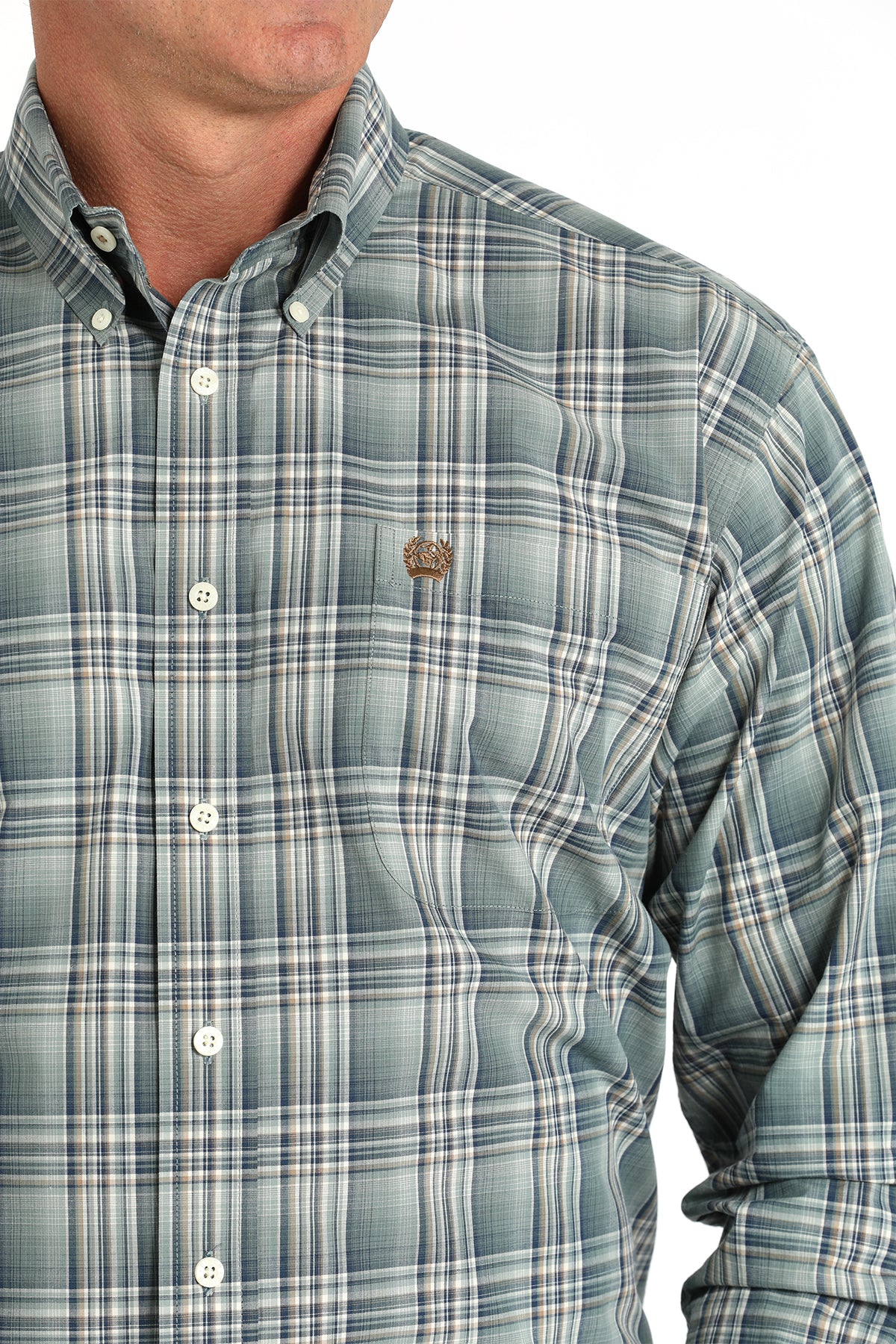 CINCH Men's Plaid Button-Down Western Shirt