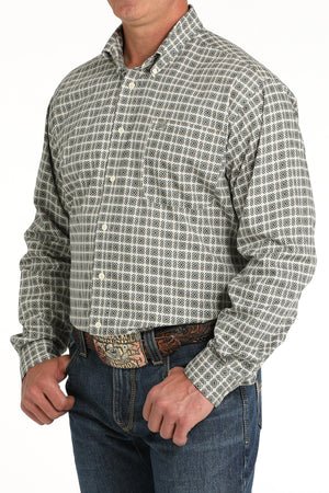 CINCH Men's Cream Button-Down Western Shirt