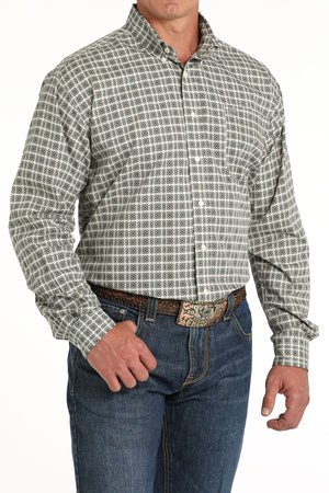 CINCH Men's Cream Button-Down Western Shirt