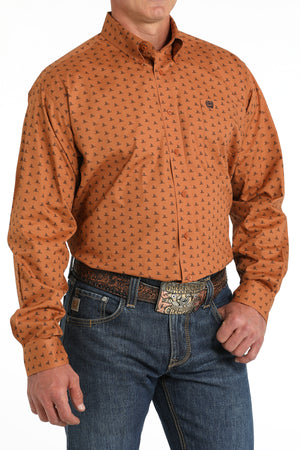 CINCH Men's Gold Button-Down Western Shirt