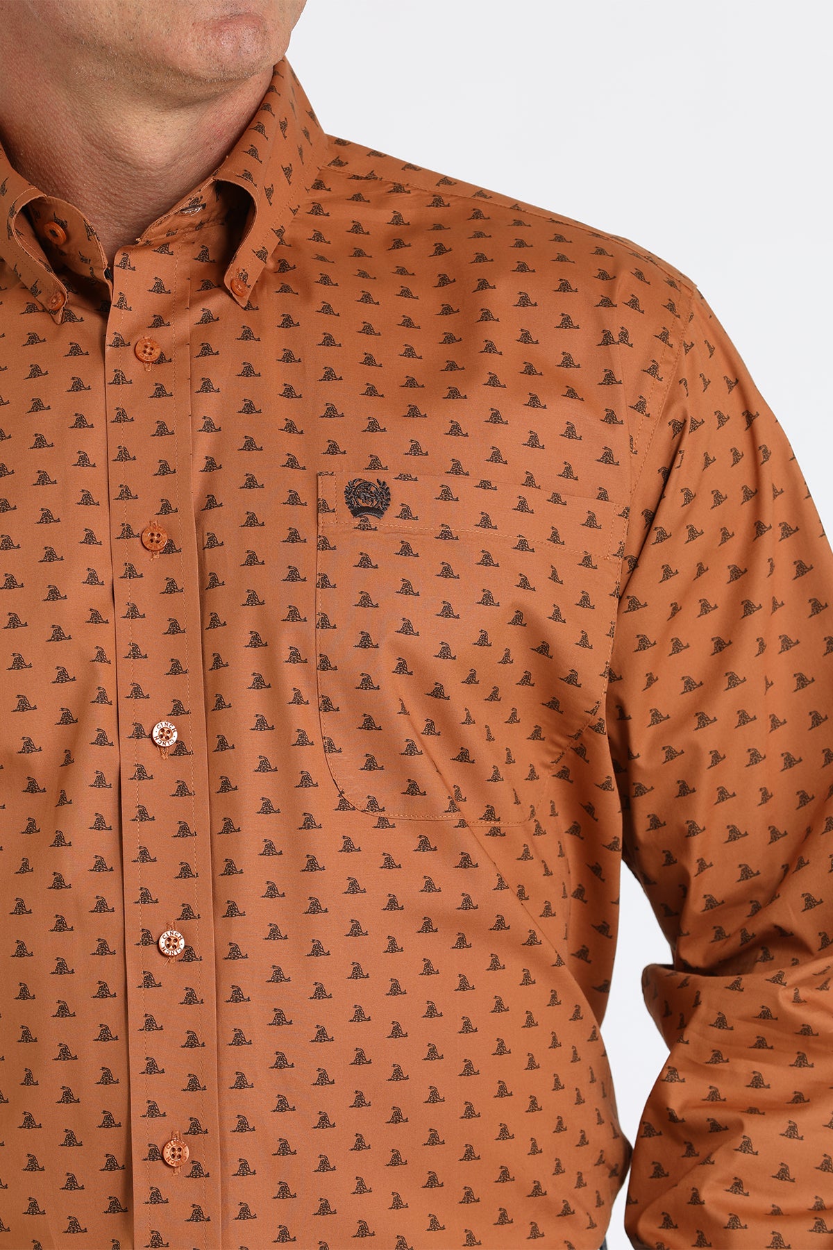 CINCH Men's Gold Button-Down Western Shirt