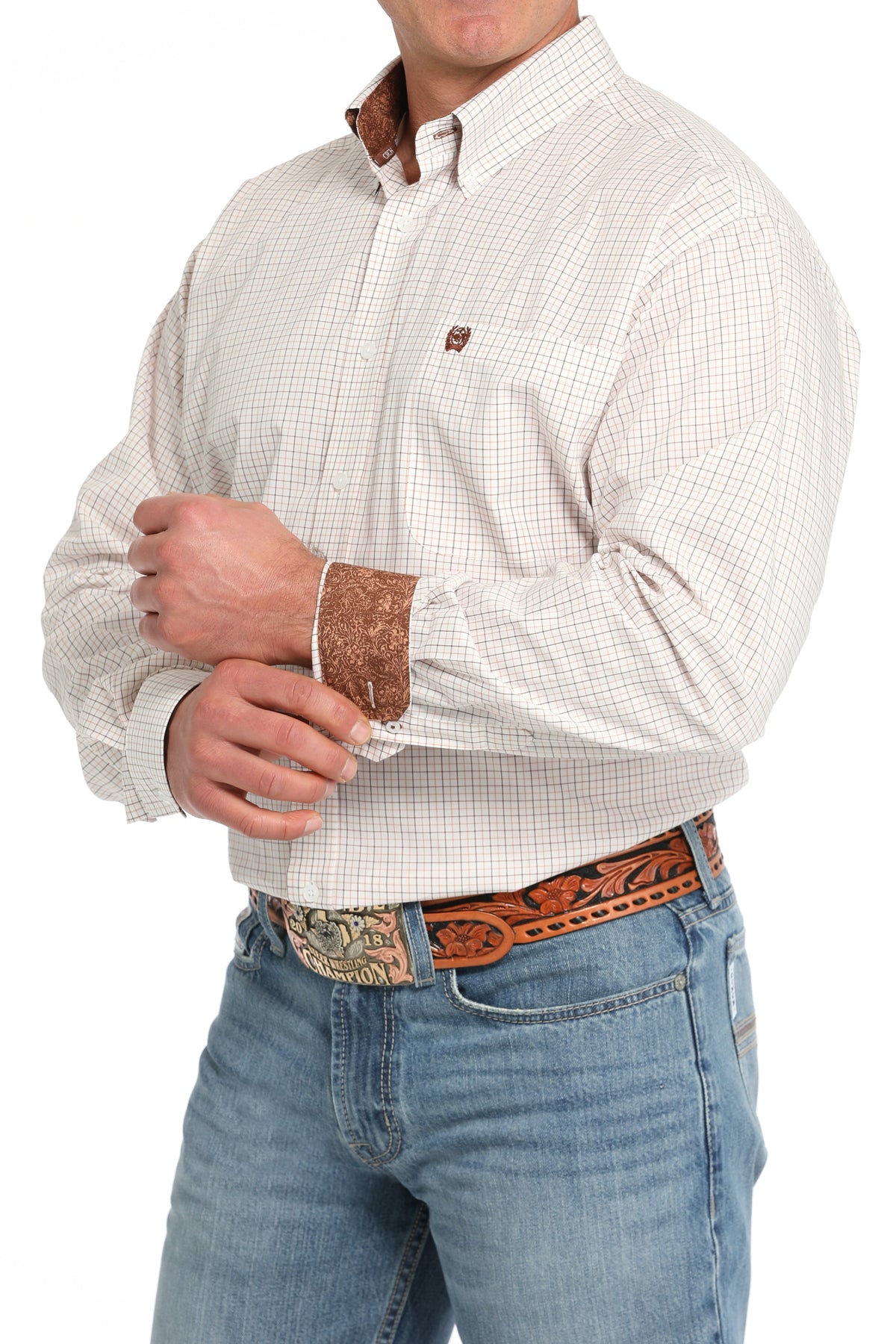 CINCH Men's White Button-Down Western Shirt