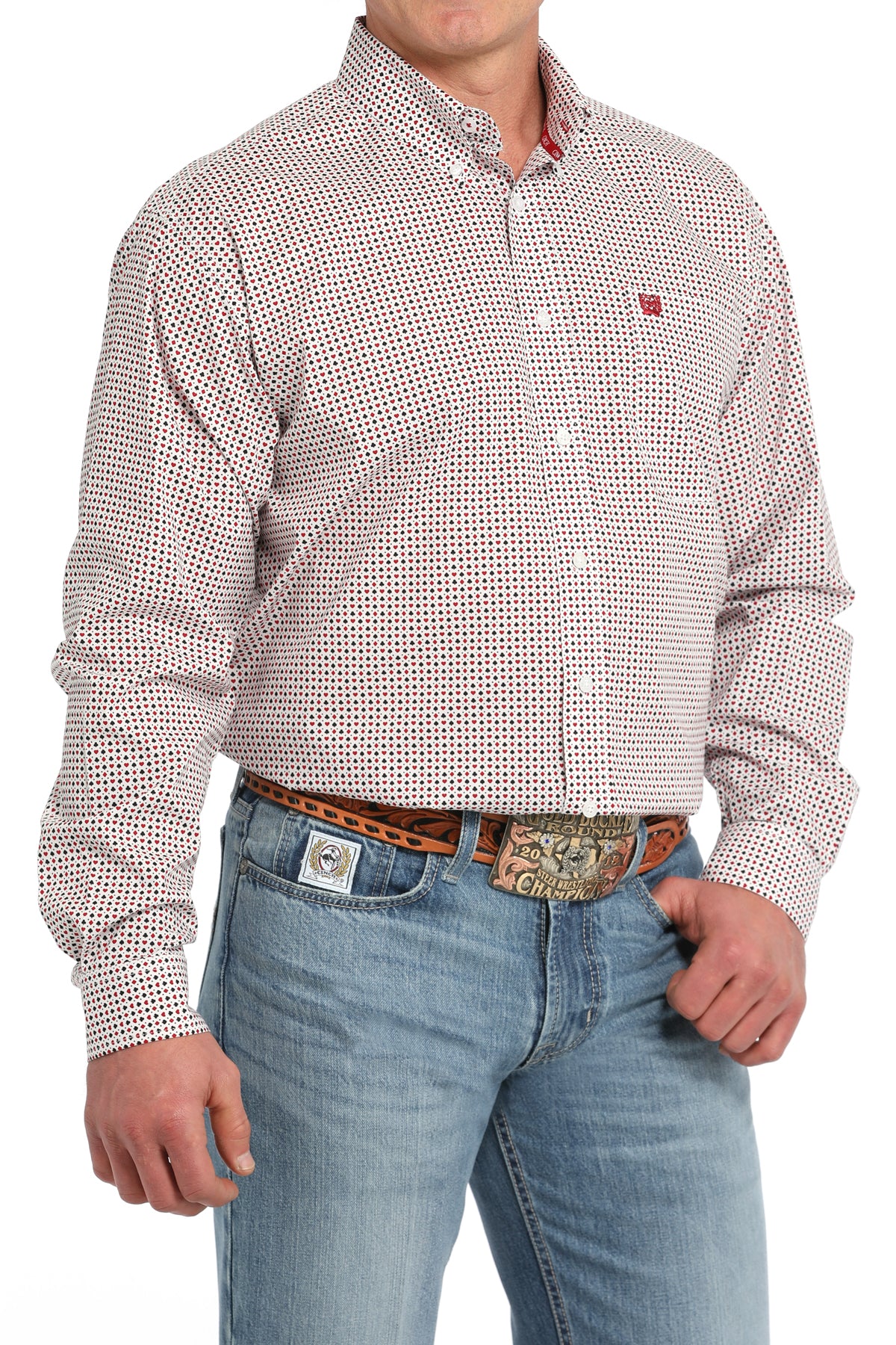 CINCH Men's White Button-Down Western Shirt