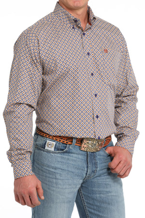 CINCH Men's Purple Button-Down Western Shirt