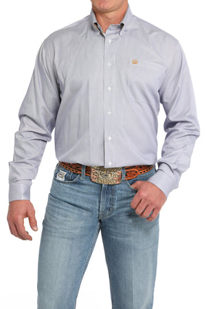 CINCH Men's Purple Button-Down Western Shirt