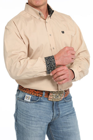 CINCH Men's Gold Stripe Button-Down Western Shirt