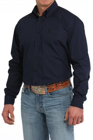 CINCH Men's Navy Button-Down Western Shirt