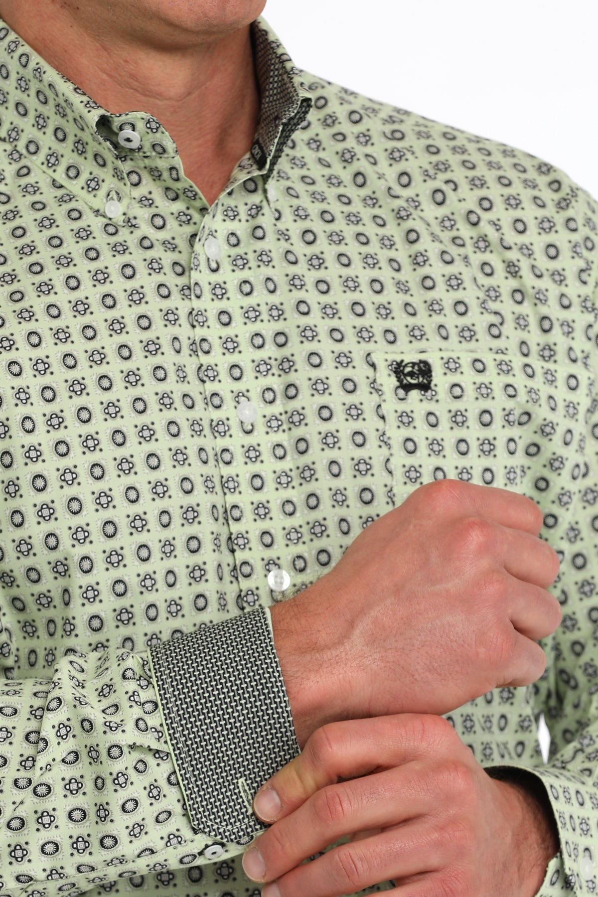 CINCH Men's Lime Button-Down Western Shirt