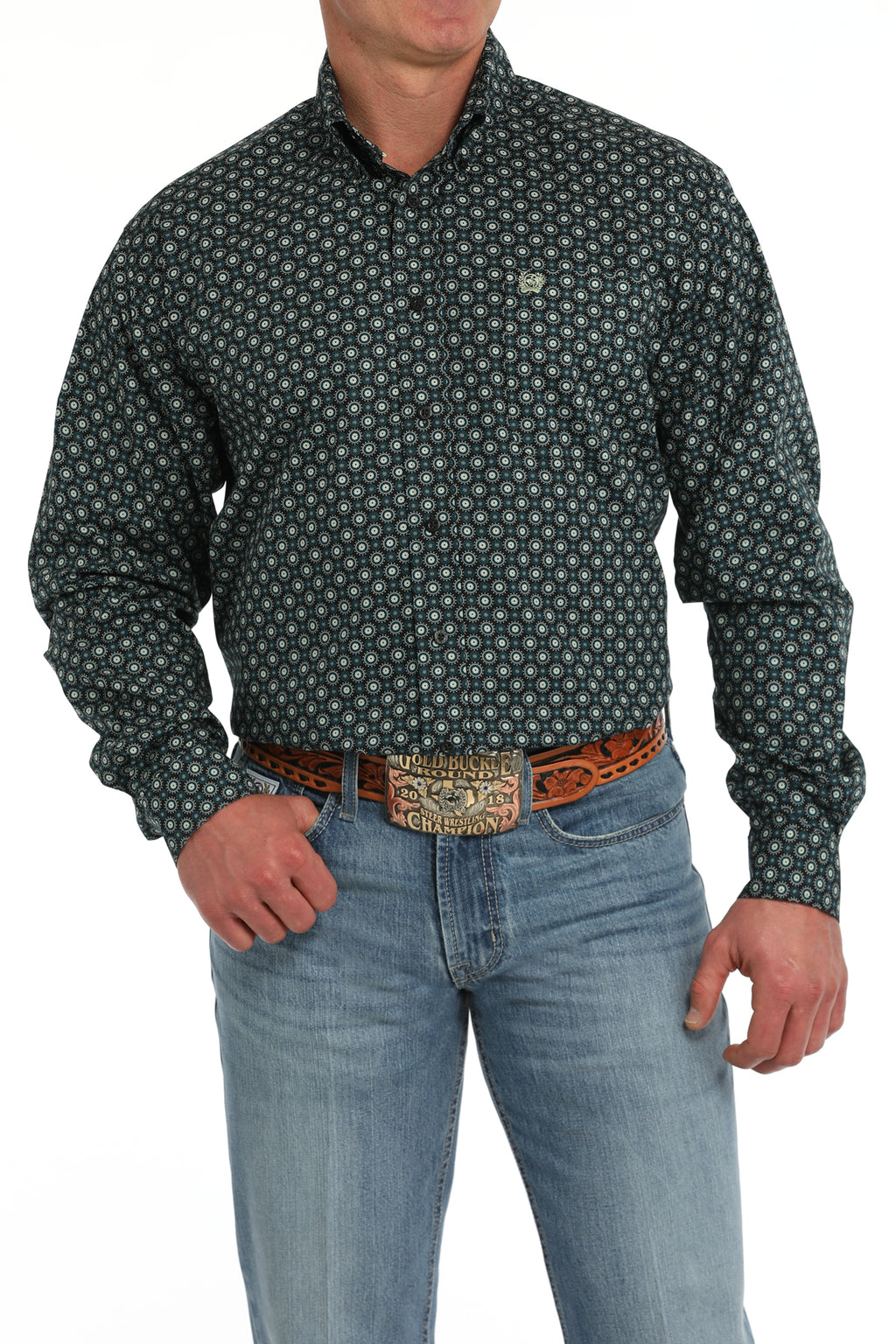 CINCH Men's Black Button-Down Western Shirt