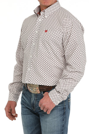 CINCH Men's White Button-Down Western Shirt