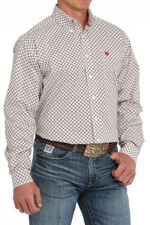 CINCH Men's White Button-Down Western Shirt
