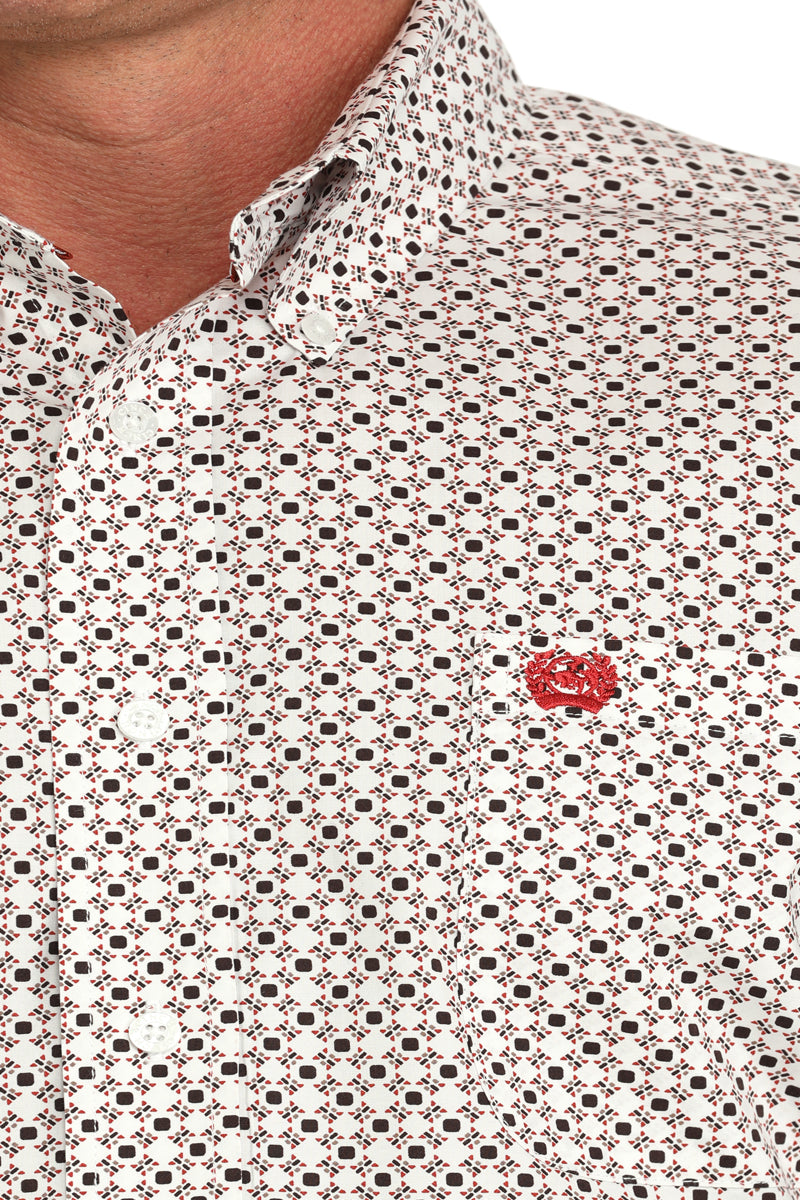 CINCH Men's White Button-Down Western Shirt