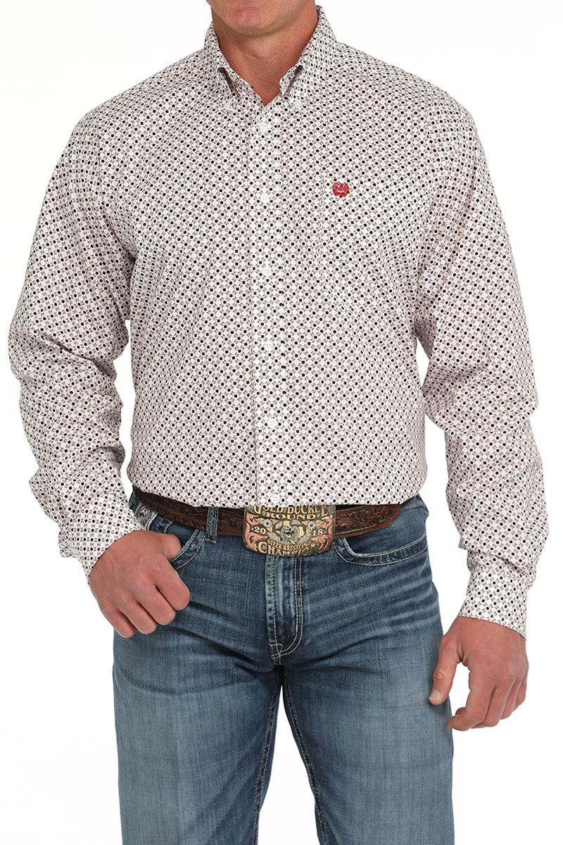 CINCH Men's White Button-Down Western Shirt