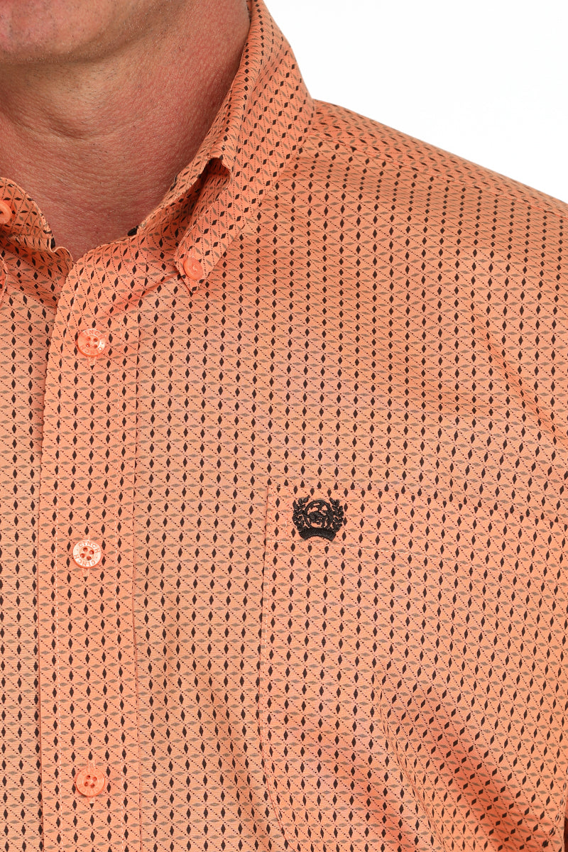 CINCH Men's Coral Button-Down Western Shirt