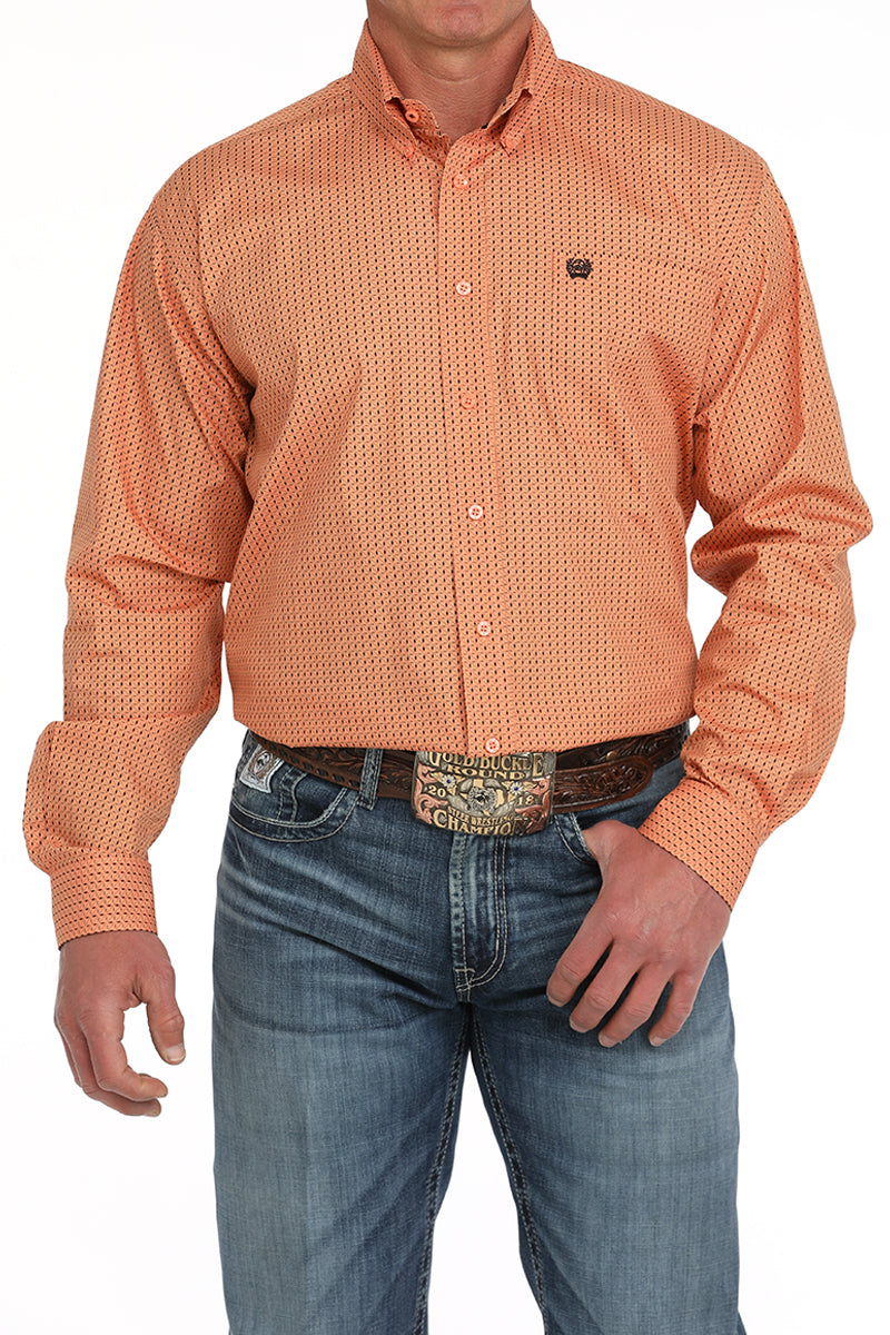 CINCH Men's Coral Button-Down Western Shirt
