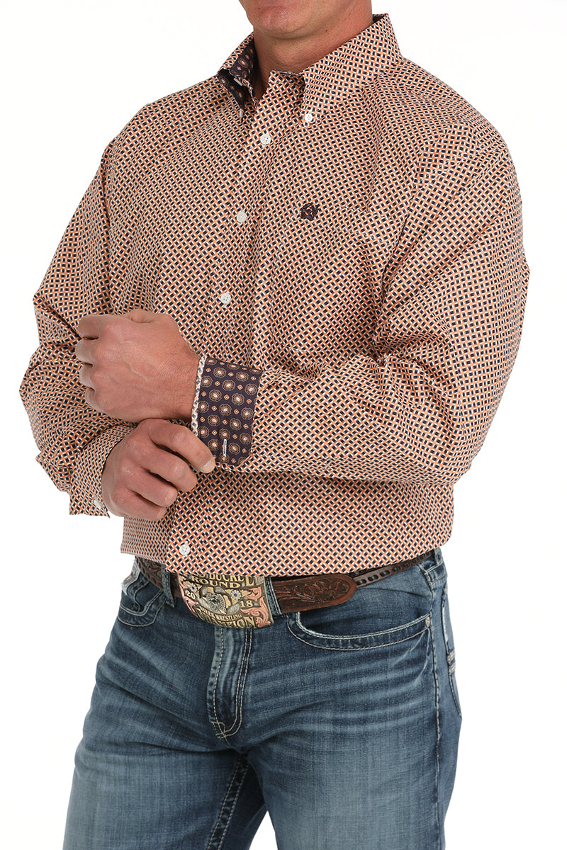 CINCH Men's Coral Button-Down Western Shirt
