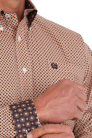 CINCH Men's Coral Button-Down Western Shirt