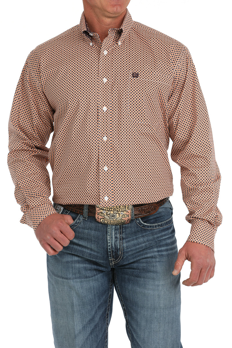 CINCH Men's Coral Button-Down Western Shirt