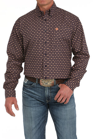 CINCH Men's Purple Button-Down Western Shirt