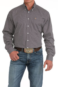 CINCH Men's Purple Button-Down Western Shirt
