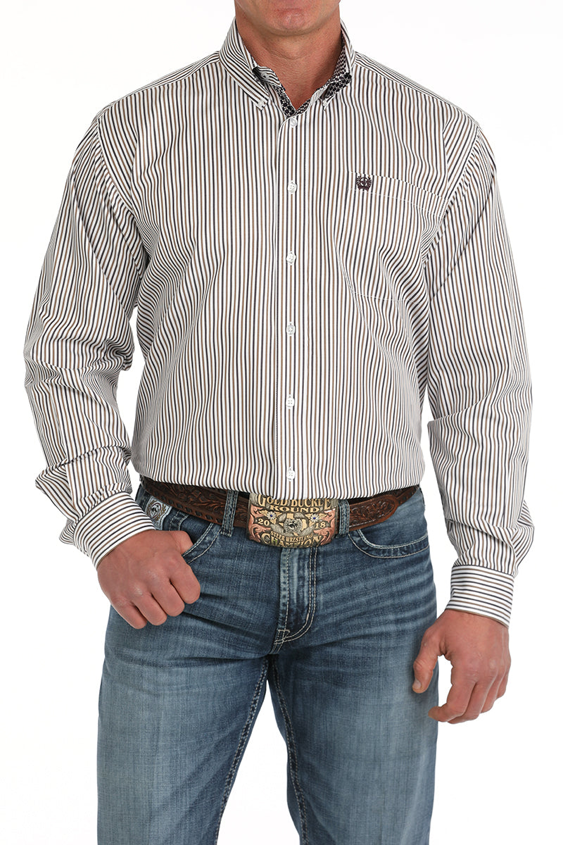 CINCH Men's White Button-Down Western Shirt