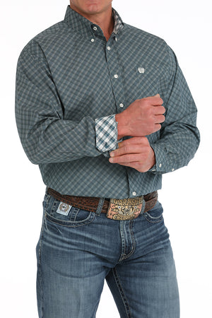 CINCH Men's Blue Button-Down Western Shirt