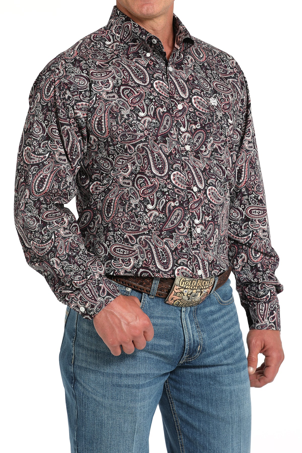 CINCH Men's Paisley Button-Down Western Shirt