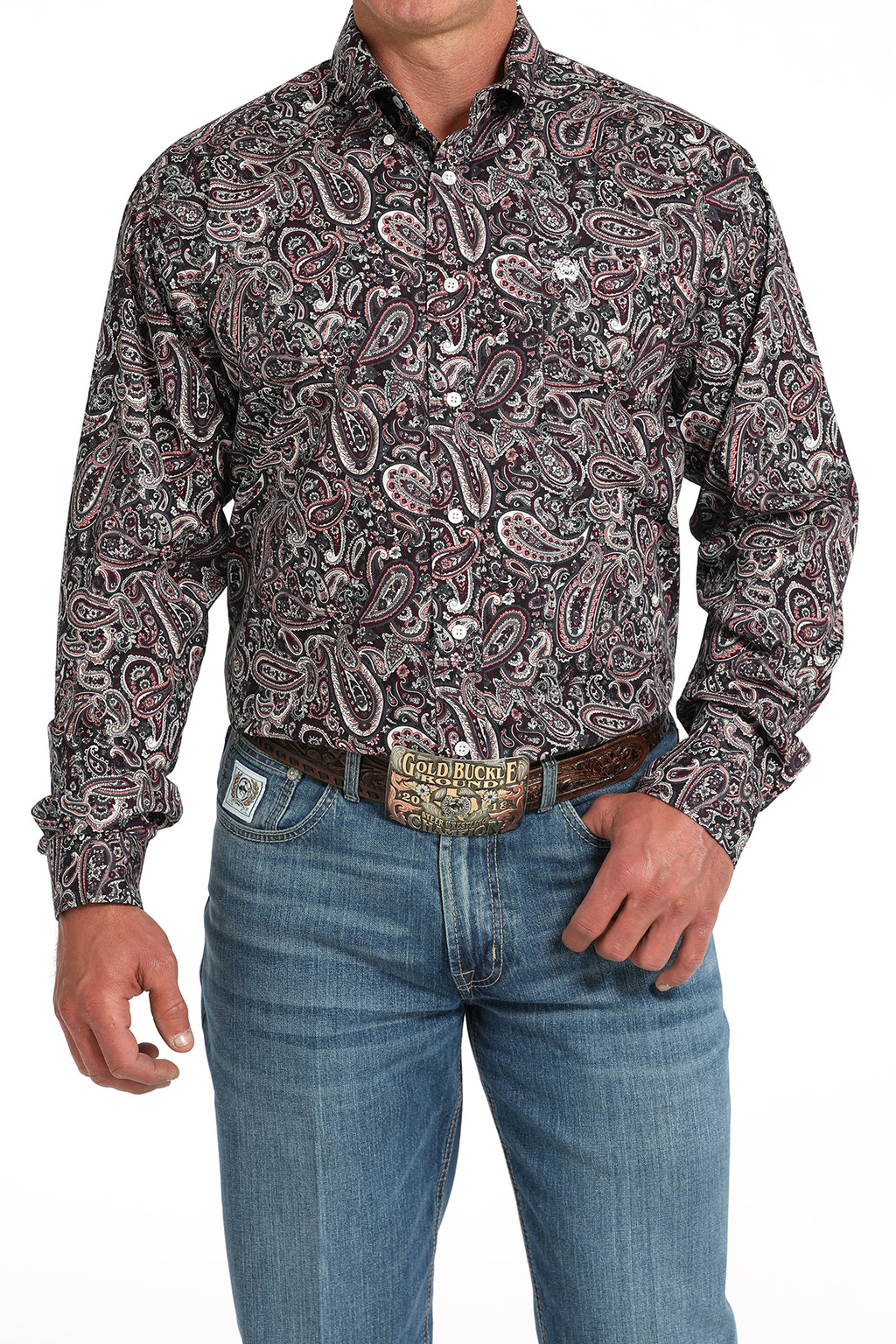 CINCH Men's Paisley Button-Down Western Shirt