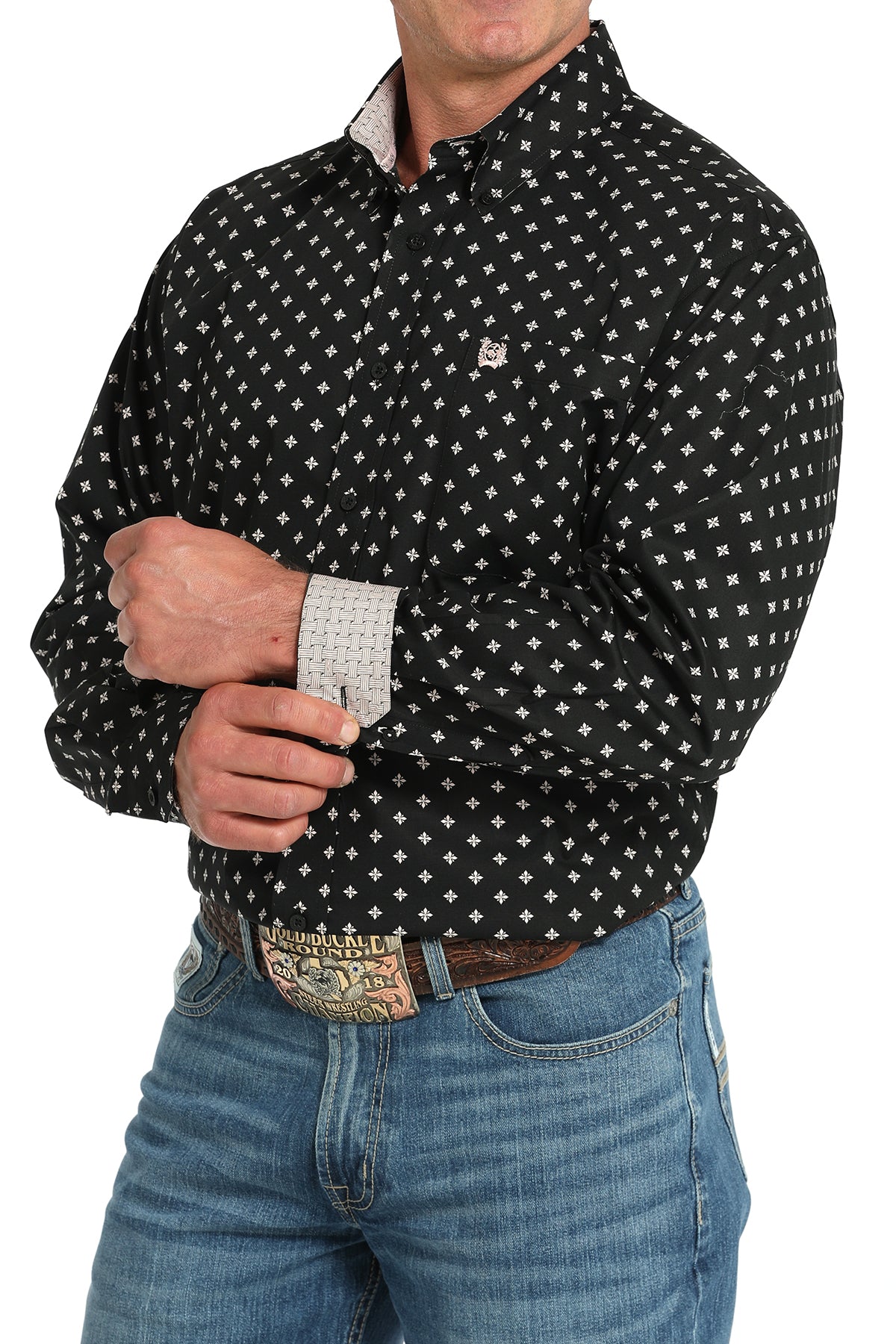 CINCH Men's Black Button-Down Western Shirt