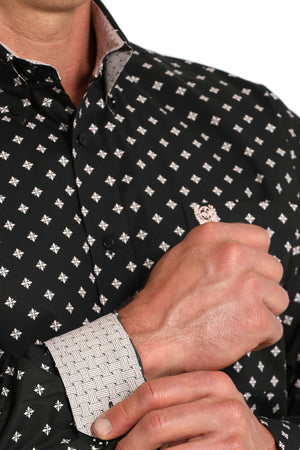 CINCH Men's Black Button-Down Western Shirt