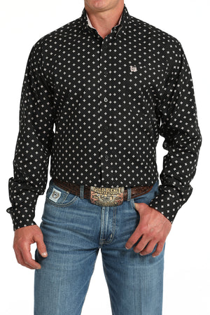 CINCH Men's Black Button-Down Western Shirt