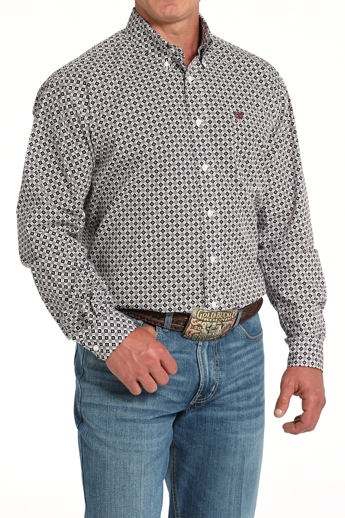 CINCH Men's White Button-Down Western Shirt