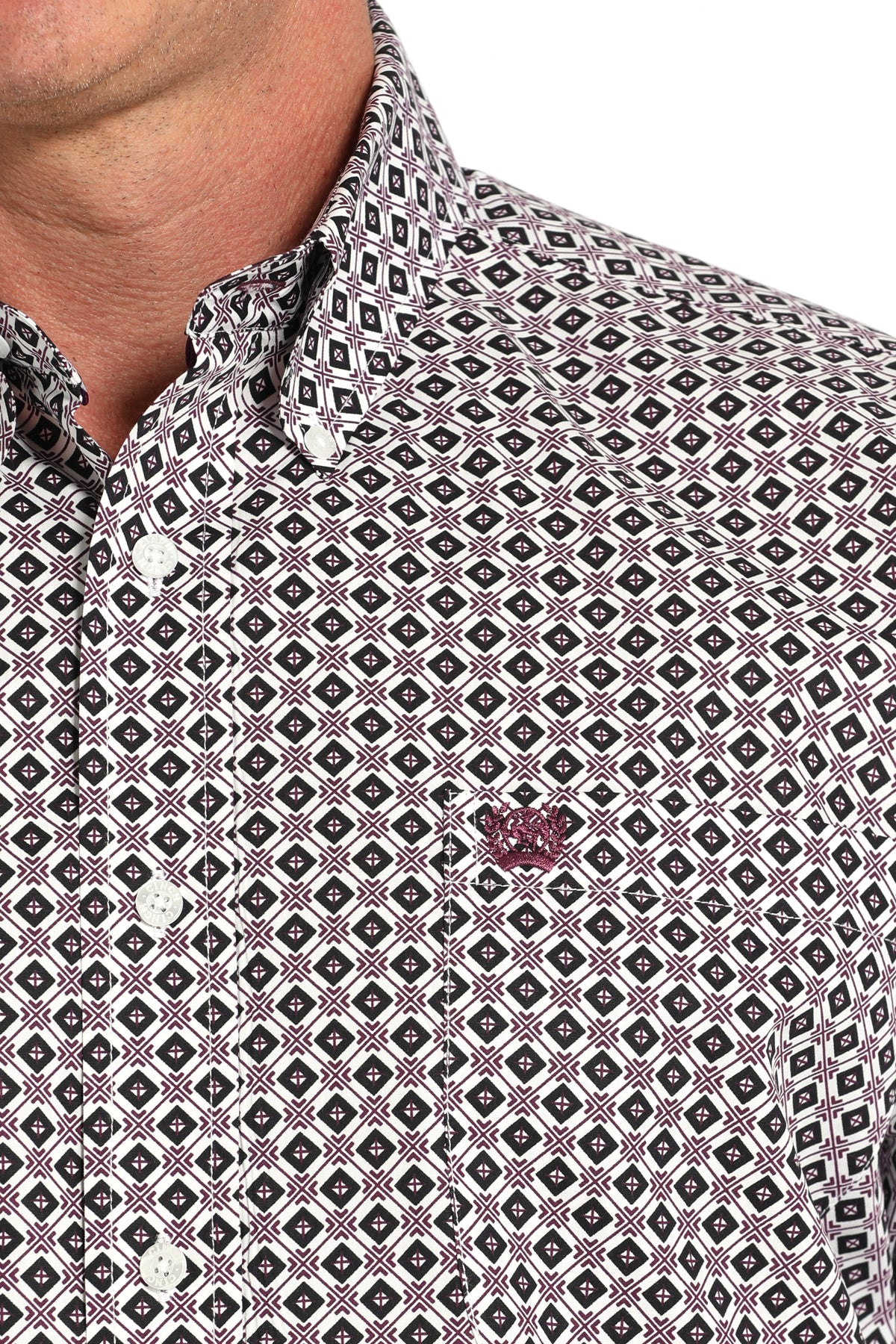 CINCH Men's White Button-Down Western Shirt
