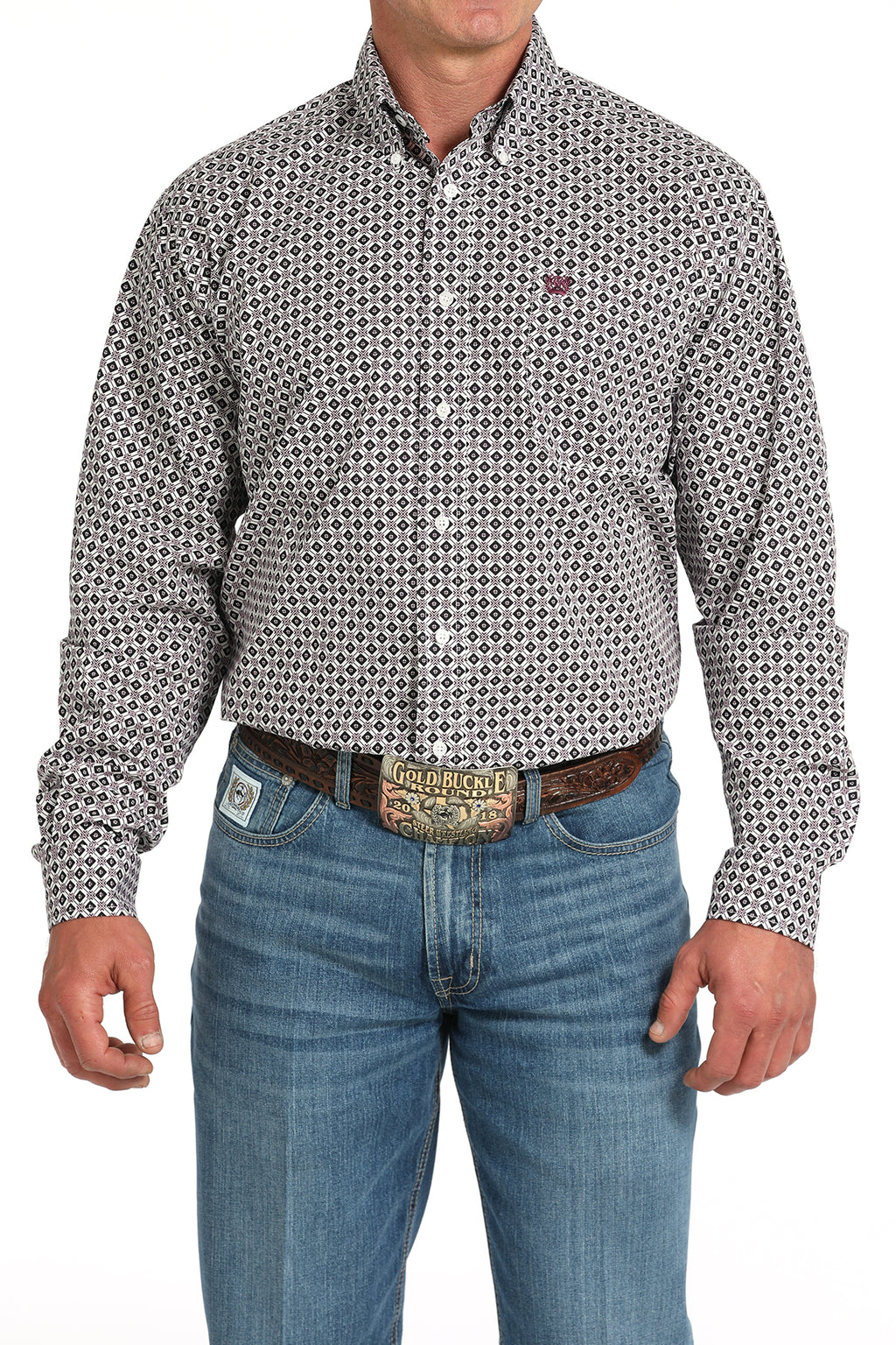 CINCH Men's White Button-Down Western Shirt