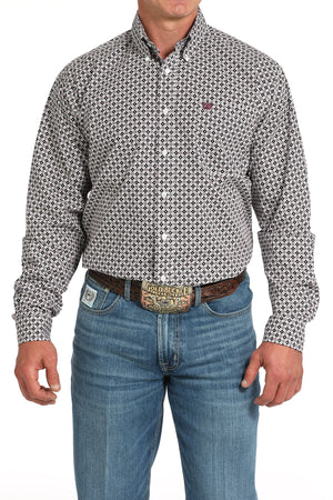CINCH Men's White Button-Down Western Shirt