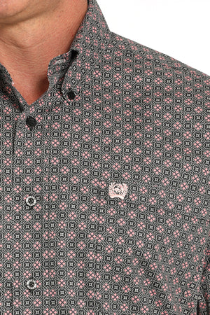 CINCH Men's Grey Button-Down Western Shirt