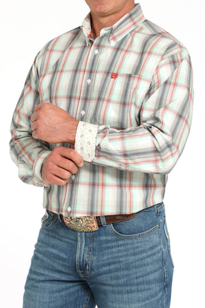 CINCH Men's Plaid L/S Printed Button-Down Western Shirt