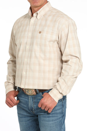 CINCH Men's Plaid Printed Button-Down Western Shirt