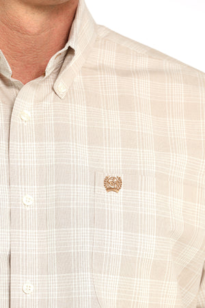 CINCH Men's Plaid Printed Button-Down Western Shirt
