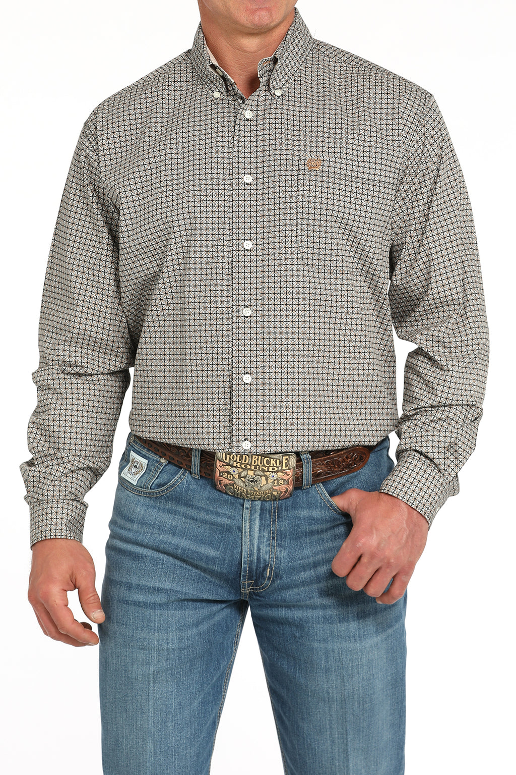 CINCH Men's Printed Button-Down Western Shirt