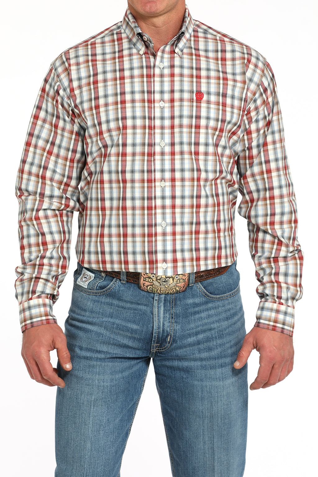 CINCH Men's Plaid Button-Down Western Shirt
